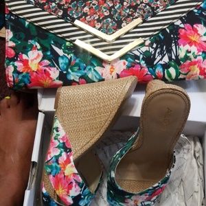 Matching bag & wedges